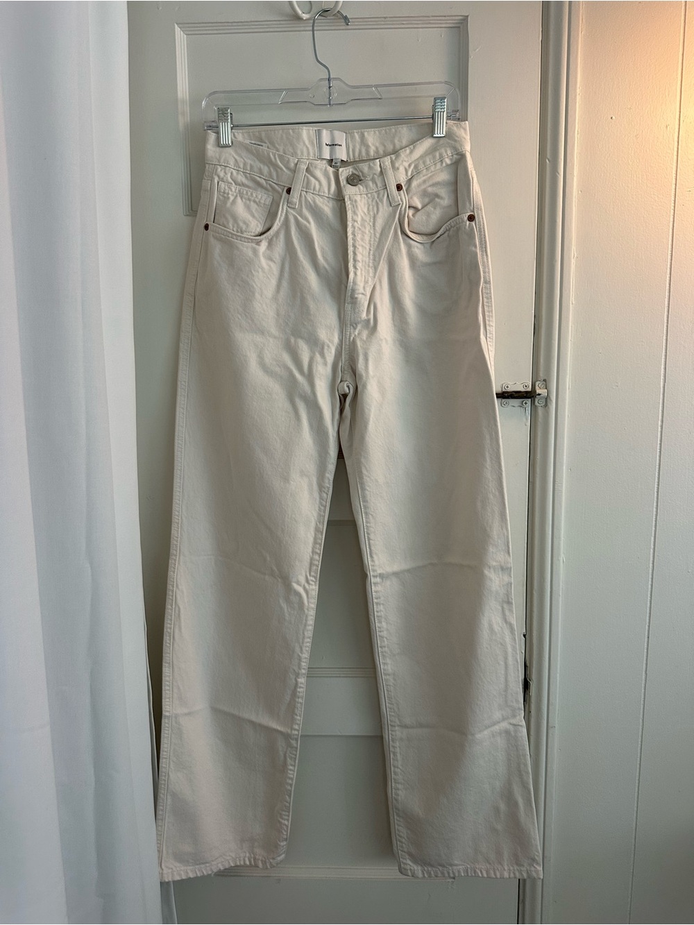 Reformation Women's Straight Jeans in Cream